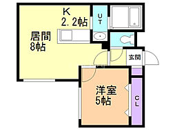 Posh元町 1LDKの間取図画像