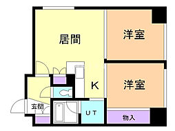 エタニティー20 2LDKの間取図画像