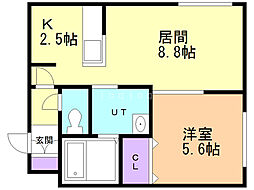デイズ環状通東 1LDKの間取図画像