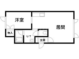 イミューブル新道東 1LDKの間取図画像