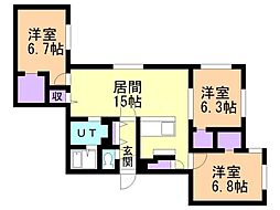 間取図画像 3LDK