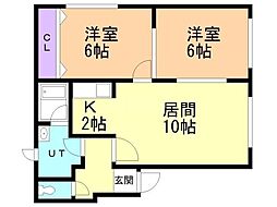 間取図画像 2LDK