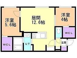 間取図画像 2LDK