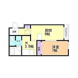 間取図画像 1LDK