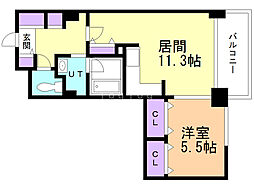 札幌まち家勇崎 1LDKの間取図画像