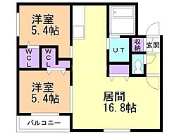 間取図画像 2LDK