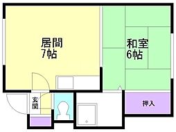 間取図画像 1DK