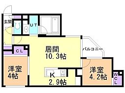 間取図画像 2LDK