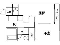 間取図画像 1LDK