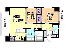 間取図画像 2LDK