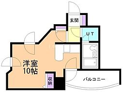 ライオンズマンション植物園第2 ワンルームの間取図画像