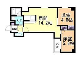 間取図画像 2LDK