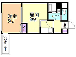 間取図画像 1LDK