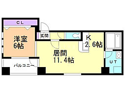 間取図画像 1LDK