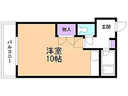 ハイツ・フランセ・円山 ワンルームの間取図画像