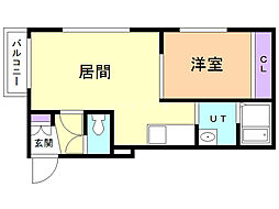 レジェーロ 1LDKの間取図画像