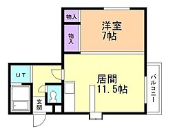 間取図画像 1LDK