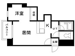 ポートレイト 1LDKの間取図画像