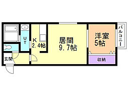 間取図画像 1LDK