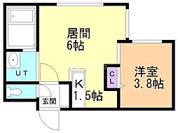 ＰＲＩＭＥＣＯＵＲＴ北円山 1階/107