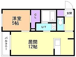 札幌市営東西線 西18丁目駅 徒歩5分 4階/-