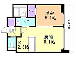 コローレ知事公館前 3階/302