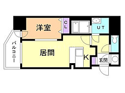 アルファタワー札幌南4条 1LDKの間取図画像