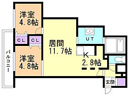 ファランドール宮の森 4階/403