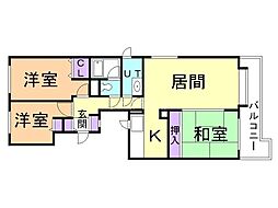 円山北町パークマンション 2階