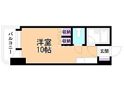 アン・セリジェ弐番館 ワンルームの間取図画像
