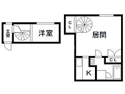 site01宮ケ丘 1LDKの間取図画像