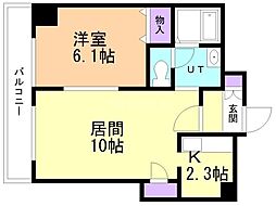 セリオール・ワン 1LDKの間取図画像