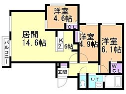 アルファスクエア円山2条 2階/206