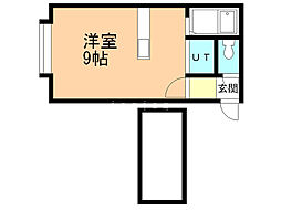 アルジャンテ桑園A ワンルームの間取図画像