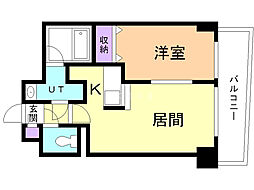 セントポーリア・グランデュール 1LDKの間取図画像