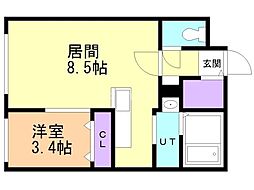 札幌市電2系統 西線9条旭山公園通駅 徒歩4分 2階/-