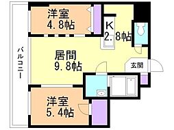 札幌中央レジデンス(旧KWレジデンス札幌中央) 6階/602