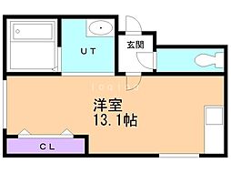 第一田辺ビル ワンルームの間取図画像