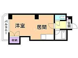 円山北町ハイム 1DKの間取図画像