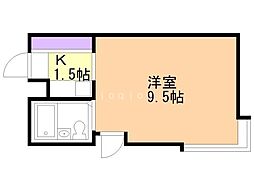 エクセレントハウス720 1Kの間取図画像