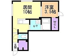 札幌市営東西線 西18丁目駅 徒歩10分 4階/-