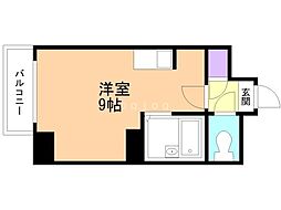 e-ハウス ワンルームの間取図画像