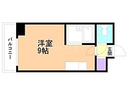 スカイハイツ ワンルームの間取図画像