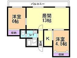 円山ビル 6階/602