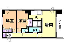 JPnoie円山表参道 2LDKの間取図画像