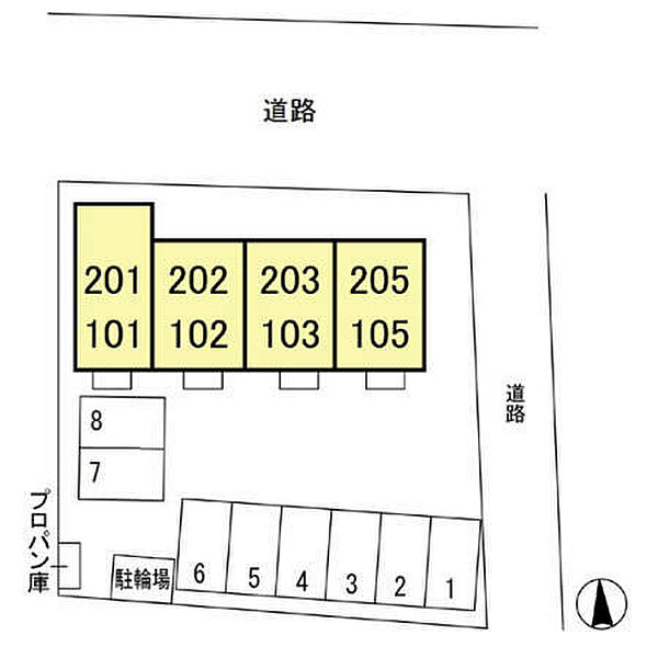 レグルス 105｜群馬県伊勢崎市堀口町(賃貸アパート1LDK・1階・29.25㎡)の写真 その15