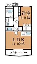 メゾンドシャルマンII 202 ｜ 群馬県伊勢崎市韮塚町（賃貸マンション1LDK・2階・41.75㎡） その2