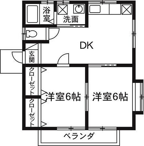 アイリス C｜群馬県伊勢崎市連取町(賃貸一戸建2LDK・1階・46.37㎡)の写真 その2