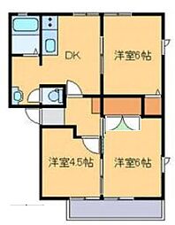マイム井上D 3DKの間取図画像