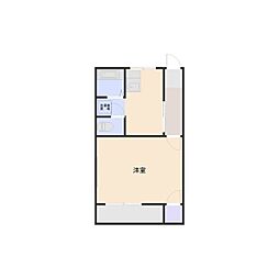 セピアハイツ 1Kの間取図画像